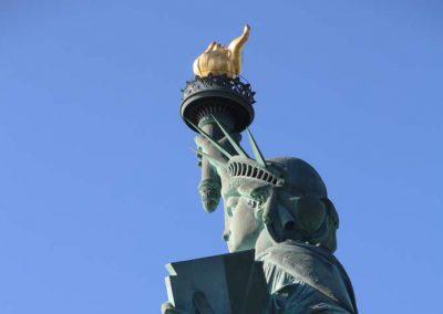 flamme de la statue de la liberté